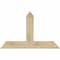 Ekena Millwork Portland Rough Sawn Timber Gable Bracket, Douglas Fir, 48"W x 30"H x 2"D x 6"F, 15/12 Pitch GBW048X30X0206POR00RDF - alternate 1